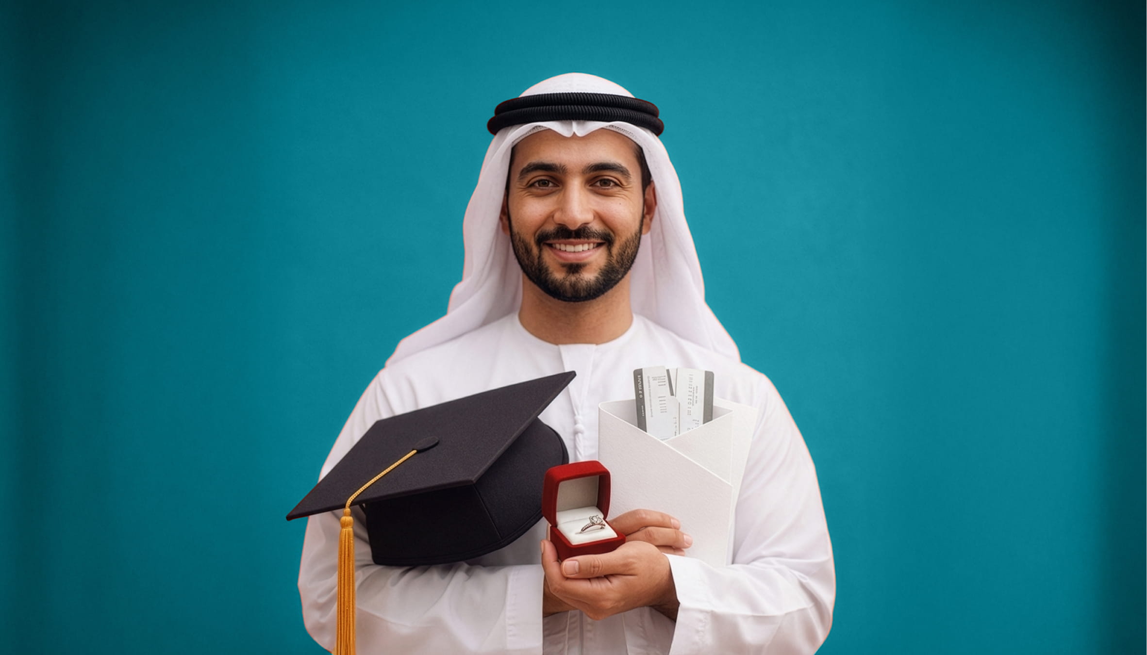 رجل يقوم بمراجعة طلب التمويل الشخصي الإسلامي من بنك أبوظبي الأول الإسلامي 