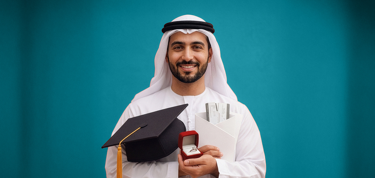 رجل يراجع طلب التمويل الشخصي من مصرف أبوظبي الأول الإسلامي
