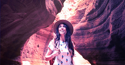A woman discovering new adventures with FAB personal loan